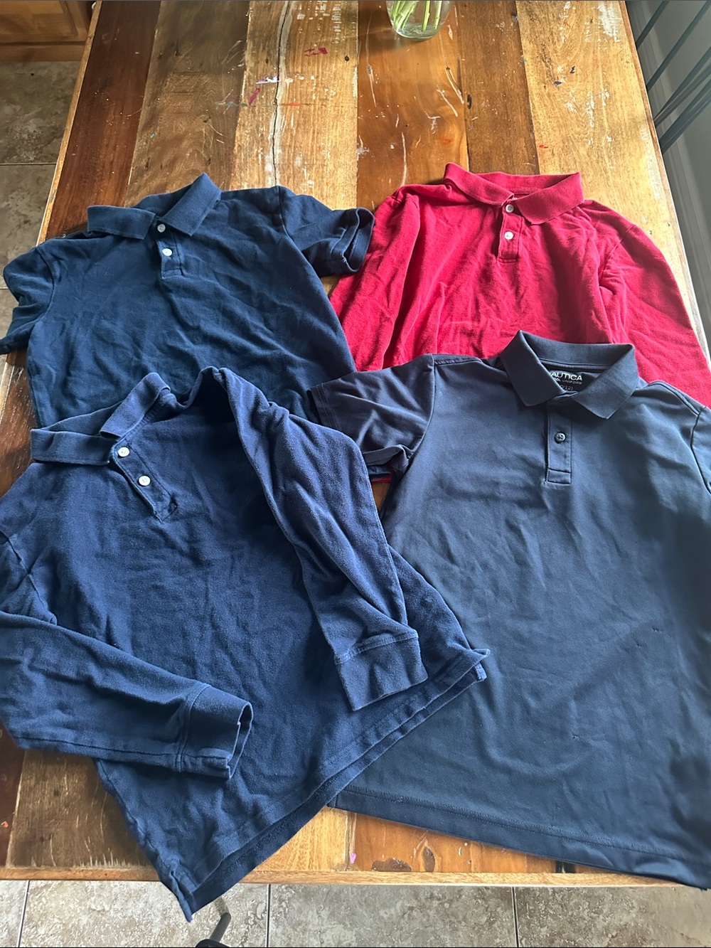 Nautica Kids' Navy and Red Polo Shirt Set